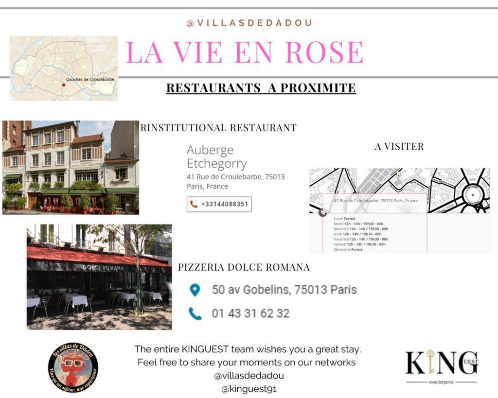Luxury Paris La Vie En Rose Jacuzzi Terrasse Parking Exterior foto